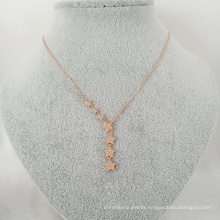 Singapore chomel fashion ins necklace star pendant rose gold plated